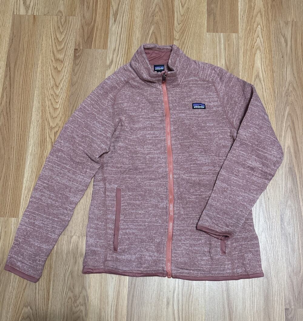 Patagonia Girls' Fill Zip Better Sweater Jacket Size XL 14 Aurea Pink